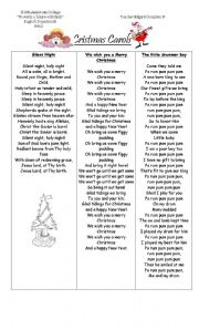 English Worksheet: Lets learn english with christmas
