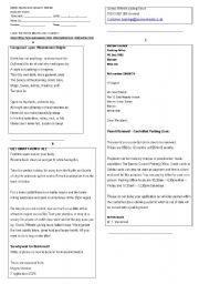 English Worksheet: types of text