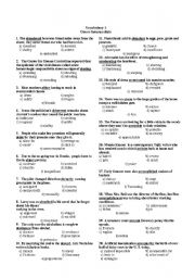 English Worksheet: vocabulary studying