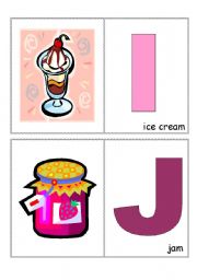 English Worksheet: Alphabet I-L