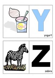 English Worksheet: Alphabet Y-Z