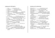 English Worksheet: sentences with irregular verbs