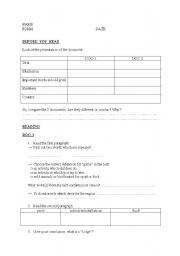 English worksheet: be going to / will