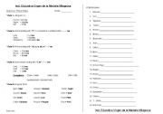 English worksheet: singular and plural