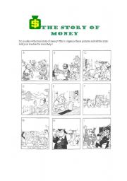 English Worksheet: The story of money