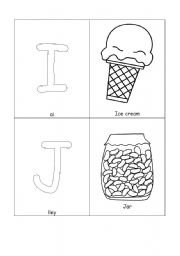 English worksheet: alphabet flash cards