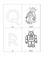 English Worksheet: alphabet flash cards