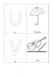 English Worksheet: alphabet flash cards