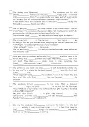English Worksheet: Simple Past: A short story