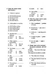 English worksheet: passives and advice