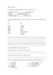 English Worksheet: Simple Present - exercises and writing a postcard