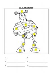 English Worksheet: Parts of the body