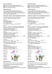 English Worksheet: Saturday Night