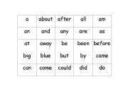 English Worksheet: 120 Basic Sight Utility Words Everyone Needs to Know!