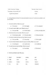 English worksheet: The city