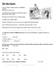 Elementary special paper class test exercises part 2