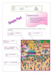 English Worksheet: Simple Past