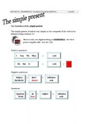 English worksheet: simple present