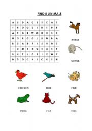 Wordsearch-Animals