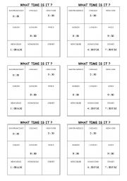 English Worksheet: time
