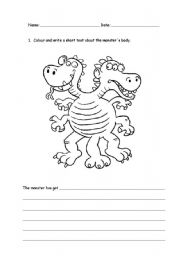 English Worksheet: Human Body