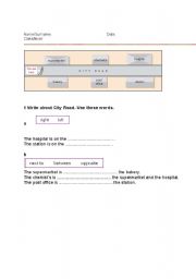 English Worksheet: Giving directions(part1)