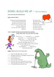 English Worksheet: Song: Build me up - The Foundations