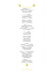 English worksheet: Yellow By Coldplay