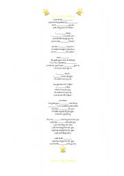 English Worksheet: Yellow By Coldplay