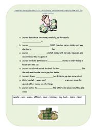 English Worksheet: Money Problems
