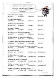 English Worksheet: So and Neither