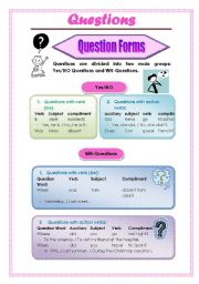 English Worksheet: Questions