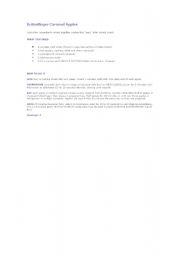 English Worksheet: recipe