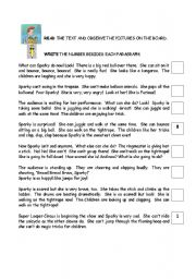 English Worksheet: the circus