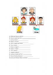 English Worksheet: family