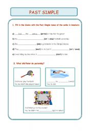 English Worksheet: Past Simple 