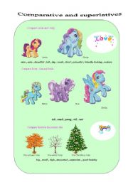 English Worksheet: the little poneys