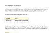 English Worksheet: 3rd conditional