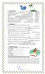English Worksheet: A Test for Advanced Students