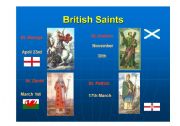 English Worksheet: British Saints