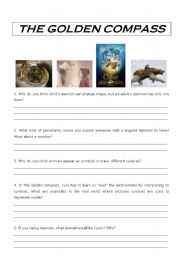 The Golden Compass worksheet