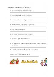 English Worksheet: Giving advice