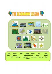 English Worksheet: Geography