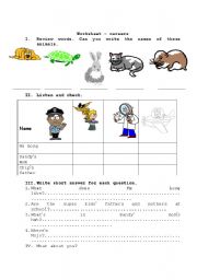 English Worksheet: Careers