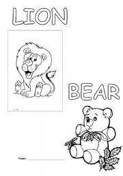 English Worksheet: animals