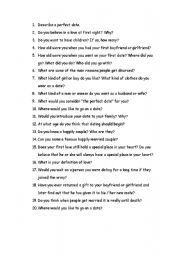 English Worksheet: Love
