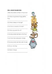 English Worksheet: There is - There are (Questions)