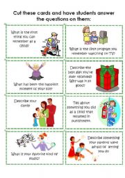 English Worksheet: Conversation Cards 2 of 8