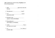 English worksheet: Going to