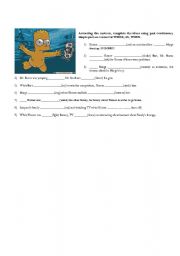 English worksheet: REPORTING